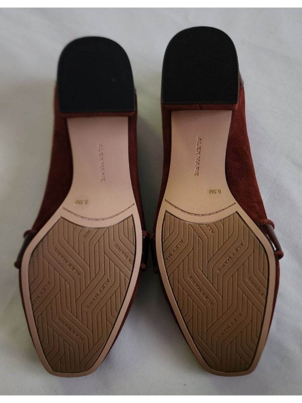 Alex Marie Women's Phaidia Suede Houndstooth Block Heel Loafer Pumps Size 8.5M - Picture 14 of 16